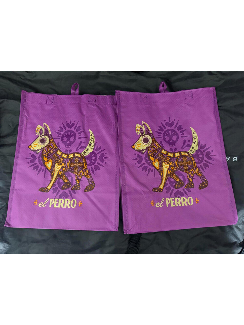 2 HEB  El Perro / The Dog Day of the Dead / Los Muertos Bag 13X10X6 NWT